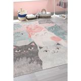 Halinet Praia do Tofo Figürlü Mavi Polyester Dikdörtgen Modern Desenli Pamuk Makinada Yıkanabilir Hav Toz Vermez Leke Tutmayan Kaymaz Taban Dijital Makine Baskı Salon Yolluk Mutfak Halı