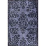 Halinet Preston Klasik Mavi Polyester Dikdörtgen Modern Desenli Pamuk Makinada Yıkanabilir Hav Toz Vermez Leke Tutmayan Kaymaz Taban Dijital Makine Baskı Salon Yolluk Mutfak Halı