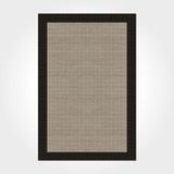 Halinet Sienna Çerçeveli Siyah Polyester Dikdörtgen Modern Desenli Pamuk Makinada Yıkanabilir Hav Toz Vermez Leke Tutmayan Kaymaz Taban Dijital Makine Baskı Salon Yolluk Mutfak Halı