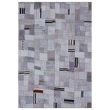 Halinet Teselya Mor Patchwork Etnik Modern Desenli Yün Hav Toz Vermez Leke Tutmayan Salon Yolluk Mutfak El Dokuma Halı