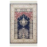 Halinet Thielsen Çerçeveli Kırmızı Viskon Dikdörtgen Modern Desenli Akrilik Hav Vermeyen Leke Tutmayan Kolay Temizlenen Yumuşak Makine Salon Yolluk Mutfak Halı