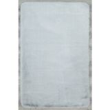 Halinet Waylin Düz Gri Polyester Oval Modern Desenli Akrilik Hav Vermeyen Leke Tutmayan Kolay Temizlenen Yumuşak Makine Salon Yolluk Mutfak Halı