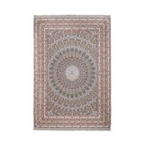 Halinet Westland Çerçeveli Bej Polyester Dikdörtgen Modern Desenli Pamuk Makinada Yıkanabilir Hav Toz Vermez Leke Tutmayan Kaymaz Taban Dijital Makine Baskı Salon Yolluk Mutfak Halı