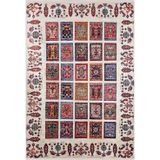 Halinet Yukon Bej Patchwork Etnik Modern Desenli Makinada Yıkanabilir Hav Toz Vermez Leke Tutmayan Kaymaz Taban Dijital Makine Baskı Salon Yolluk Mutfak Halı