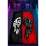 HalıOnline Couple Artwork Desenli Kaymaz Taban Makinede Yıkanabilir Gaming Oyuncu Gamer Genç Odası Halısı