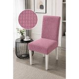 Halis Home Pitikare Sandalye Kılıfı Yıkanabilir Esnek Lastikli Sandalye Örtü - 50 x 50 cm - Pudra