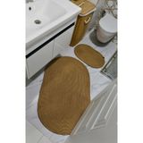 Halise Home Jüt Hasır Büyük boy 2'li Banyo Paspas Takımı ,70x120 / 40x60 Banyo Takımı