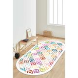 Halise Home Kaymaz Tabanlı Yıkanabilir Baskılı Yolluk Halı Koridor Halısı