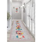 Halise Home Kaymaz Tabanlı Yıkanabilir Dijital Baskılı Halı Yolluk Mutfak Halısı Koridor Halısı