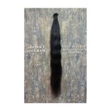 HalitCan HairKing 100cm Doğal Mikro Kaynak Saç – Koyu Kestane (Boyasız) – 100 Adet / 100 g –– %100 Gerçek İnsan Saçı