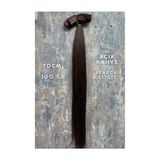 HalitCan HairKing 70 CM Dip Uç Dolu Özbek Saçı Açık Kahve 6 Parça Çıt Çıt 100 GR Gerçek Saç