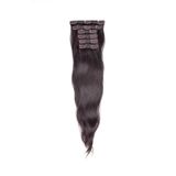 HalitCan HairKing Birinci Kalite Doğal 60 Cm 6 Parça Çıt Çıt (100 Gr) %100 Gerçek Insan Saçı