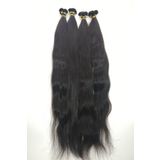 HalitCan HairKing Kadın Siyah Gerçek Insan Saçı Doğal 60 cm 200 Adet 120 gr Mikro Kaynak %100 Orijinal Insan Saçı