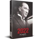 Halk Kitabevi 2022 Siyah Portre Atatürk Ajanda