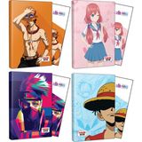 Halk Kitabevi Ace+Flying Kisses+Naruto+Luffy Defter + Ayraç 4'lü