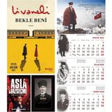 Halk Kitabevi Bekle Beni ve Asla Vazgeçme - Kalpaklı Ajanda - Sakarya Duvar Takvimi