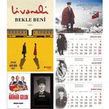 Halk Kitabevi Bekle Beni ve Bak Işte Bahar Geldi - Kalpaklı Ajanda - Sakarya Duvar Takvimi
