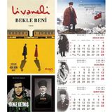 Halk Kitabevi Bekle Beni ve Bitmeyen Deniz Gezmiş - Kalpaklı Ajanda - Sakarya Duvar Takvimi