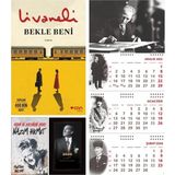 Halk Kitabevi Bekle Beni ve Nazım Hikmet - Istikbal Ajanda - Imza Duvar Takvimi