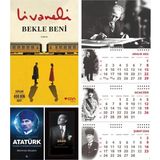 Halk Kitabevi Bekle Beni ve Yüzyılların Lideri Atatürk - Istikbal Ajanda - Imza Duvar Takvimi