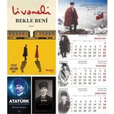 Halk Kitabevi Bekle Beni ve Yüzyılların Lideri Atatürk - Kalpaklı Ajanda - Sakarya Duvar Takvimi