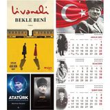 Halk Kitabevi Bekle Beni ve Yüzyılların Lideri Atatürk - Komutan Ajanda - Ayyıldız Duvar Takvimi