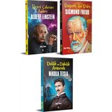 Halk Kitabevi Dünyayı Değiştiren İnsanlar 3 Kitap Albert Einstein Sigmund Freud Nikola Tesla Ciltsiz