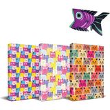 Halk Kitabevi Kedi Temalı Planlama Defteri Seti - 3 Defter ve Sevimli Hayvan Magnet Set 3 - Renkli