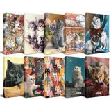 Halk Kitabevi Kedi Temalı Süresiz Planlama Defter 13,5 x 21 cm 10'lu