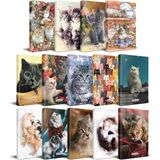 Halk Kitabevi Kedi Temalı Süresiz Planlama Defter 13,5 x 21 cm 14'lü