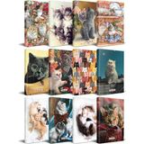 Halk Kitabevi Kedi Temalı Süresiz Planlama Defter Seti 13,5 x 21 cm 12'li