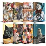 Halk Kitabevi Kedi Temalı Süresiz Planlama Defter Seti 13,5 x 21 cm 8'li