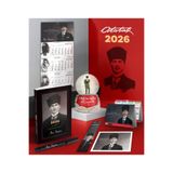 Halk Kitabevi Kişiye Özel 2026 Atatürk Kalpaklı Ajanda-Gazi Duvar Takvimi-Metal Kalem ve İzmir Marşı Kar Küresi