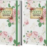 Halk Kitabevi Mor Kelebek Japon Bahçesi 2023 Ajanda, 13.5x21cm, 128 Sayfa, Ciltli 2li paket
