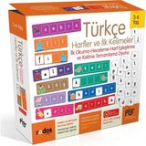 Halk Kitabevi Piar Kids Türkçe Harfler ve İlk Kelimeler Strateji ve Zeka Geliştirici Oyun 3-6 Yaş