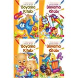 Halk Kitabevi Renkli Hayatlar Boyama Kitabı 3 - 5 Yaş Komisyon Yazarlı Eğlenceli Kitap
