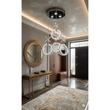 Halka Modeli 4 Lü Sarkıt LED Avize - KROM - Sarı - Gün Işığı - Beyaz