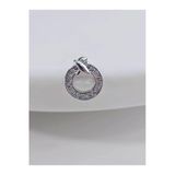 Halka X Artı Model Kıkırdak Piercing Tragus Helix Silver Gümüş Renk Küpe