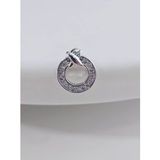 Halka X Artı Model Kıkırdak Piercing Tragus Helix Silver Gümüş Renk ve Altın Kaplama Gold Küpe (Gümüş)