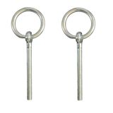Halkalı Civata 2 Adet Galvaniz Kaplama Askı, Kapı, Kepenk Bağlantı Elemanı (M5x95)