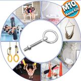 Halkali Metal Paslanmaz Civata M10 Somunlu Sabitleme Cekme Kaldirma Tavan Kancasi Asma Kit