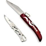Halkalı Model 23 cm Çakı Anahtarlık 13,5 cm Çakı - Çok Renkli