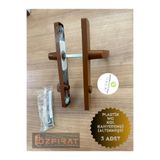 HALL BREATHE Kahverengi PVC Kapı Kolu Seti, 3lü, Banyo ve Tuvalet İçin, Şık ve Dayanıklı