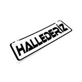 Hallederiz Yazılı Sök Tak Dekor Plaka