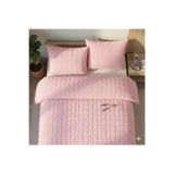 HALLEY HOME Çift Kişilik Lüks Kadife Yatak Örtüsü PEMBE
