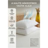 HALLEY HOME YASTIK ALEZİ SIVI GEÇİRMEZ (2'Lİ PAKET / KAPİTONE DİKİŞ ) 50X70 CM