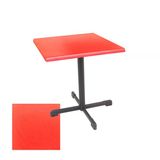 Halley Kare Masa 80X80 Cm - (Werzalit, Wermodin Ve Allzalit Tabla) - Kırmızı