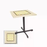 Halley Kare Masa 80X80 Cm - (Werzalit, Wermodin Ve Allzalit Tabla) - Satranç Krem