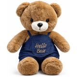 Halley Oyuncak 45 cm Peluş Ayıcık Hello Bear – Sevimli Yumuşak Oyuncak Ayı