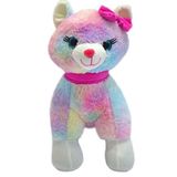 Halley Oyuncak 62340 30 cm Tokalı Renkli Peluş Kedi